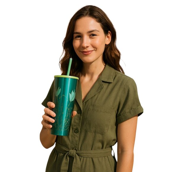 Starbucks Spring 2022  Cactus Stainless Steel Travel Tumbler Cup Grande 16 Fl Oz - Picture 1 of 14